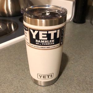 White Yeti 20oz Rambler